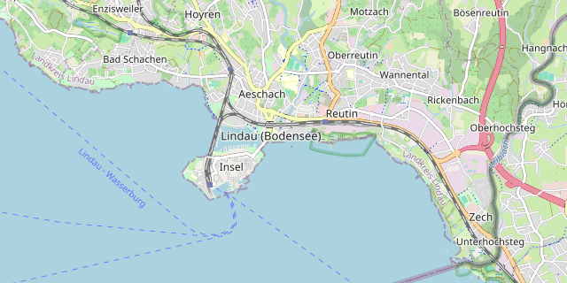 Karte: Lindau (Bodensee), Deutschland