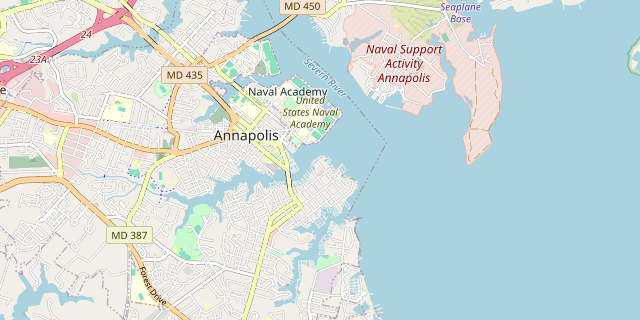 Karte: Annapolis, Vereinigte Staaten von Amerika
