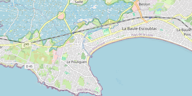 Karte: La Baule-Escoublac, Frankreich
