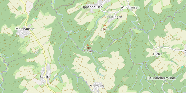 Karte: Hübingen, Deutschland
