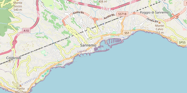Karte: Sanremo, Italien