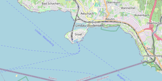 Karte: Lindau (Bodensee), Deutschland