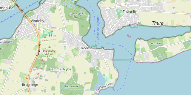Karte: Troense, Dänemark