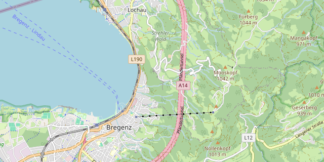 Karte: Lochau, Österreich