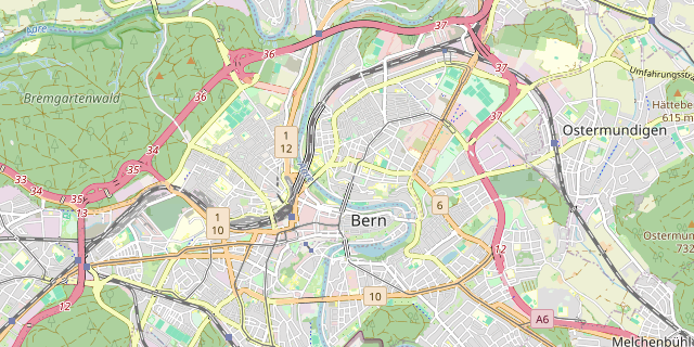 Karte: Bern, Schweiz