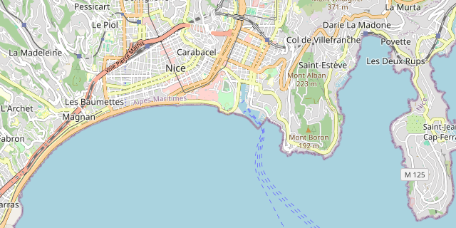 Karte: Nizza, Frankreich