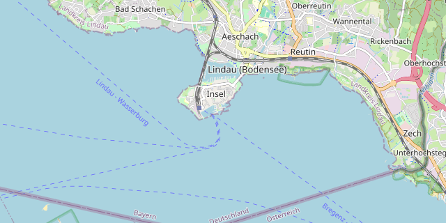 Karte: Lindau (Bodensee), Deutschland