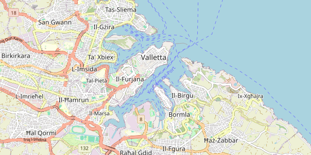 Karte: Ħaż-Żabbar, Malta