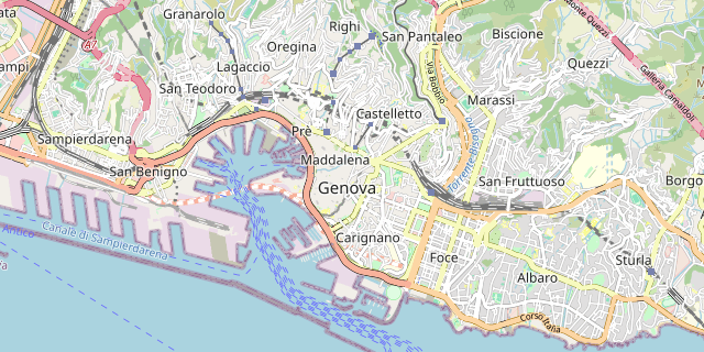 Karte: Genua, Italien