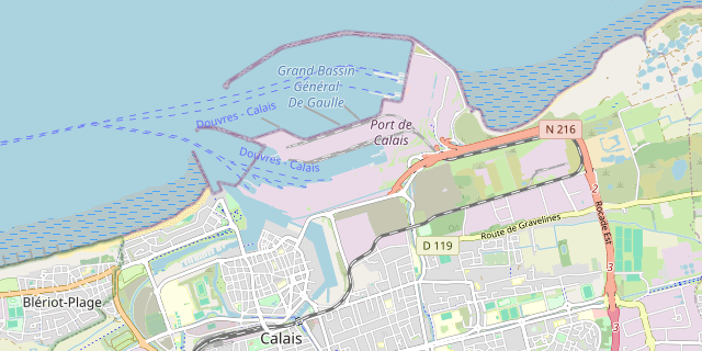 Karte: Calais, Frankreich