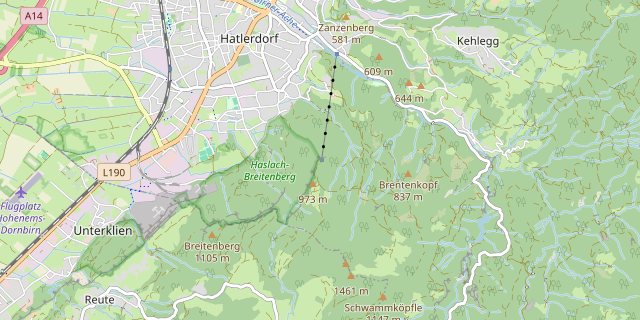 Karte: Kehlegg, Österreich