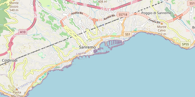 Karte: Sanremo, Italien
