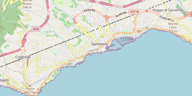 Karte: Sanremo, Italien