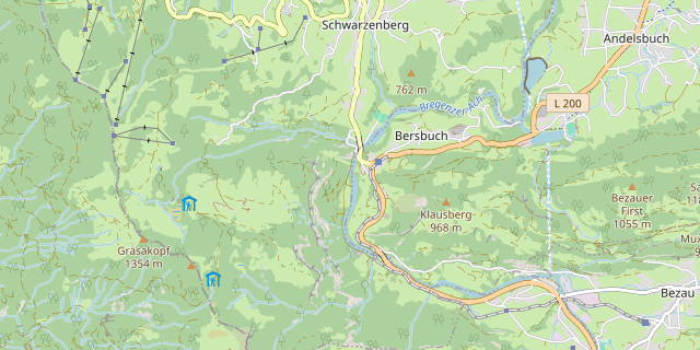 Karte: Schwarzenberg, Österreich