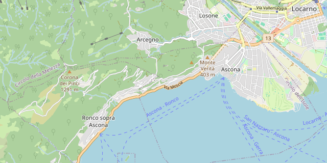 Karte: Ascona, Schweiz