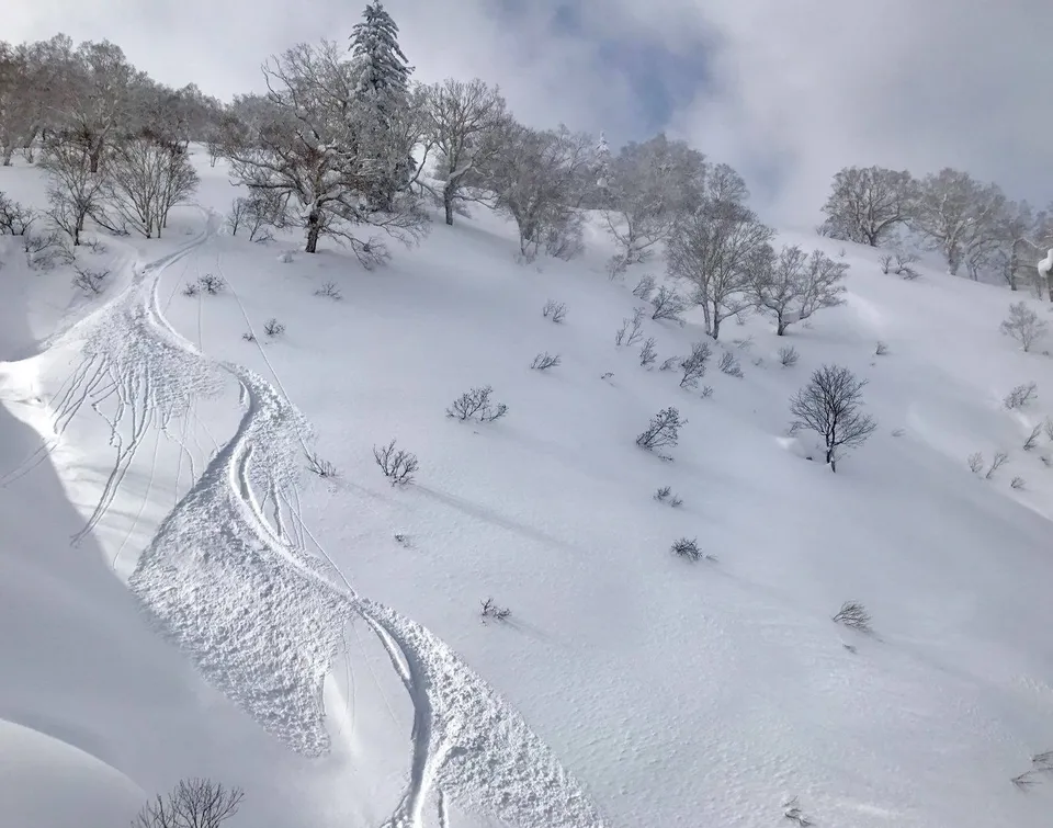 Skifahren in Hokkaidō, Japan: 13. Januar 2017
